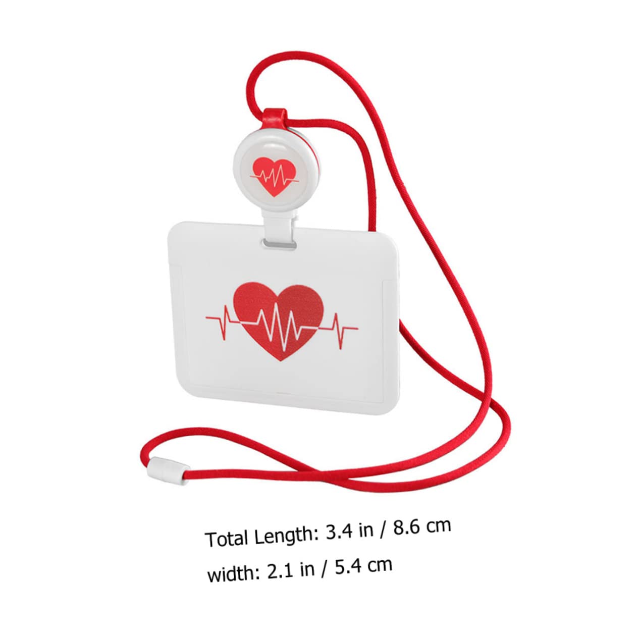 STOBOK 10pezzi Portatessere Retrattile Con Laccetto Portacarte Per Badge Lavoro Targhette Id Per e Medici Design Creativo e Pratico Accessorio Resistente Per Uso Quotidiano