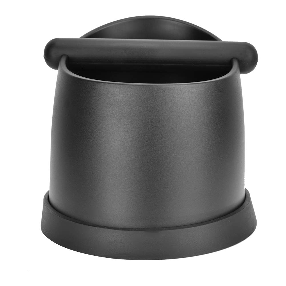 Große Kaffee-Auswurfbox aus Kunststoff für Espresso-Kaffeesatz (Schwarz)
