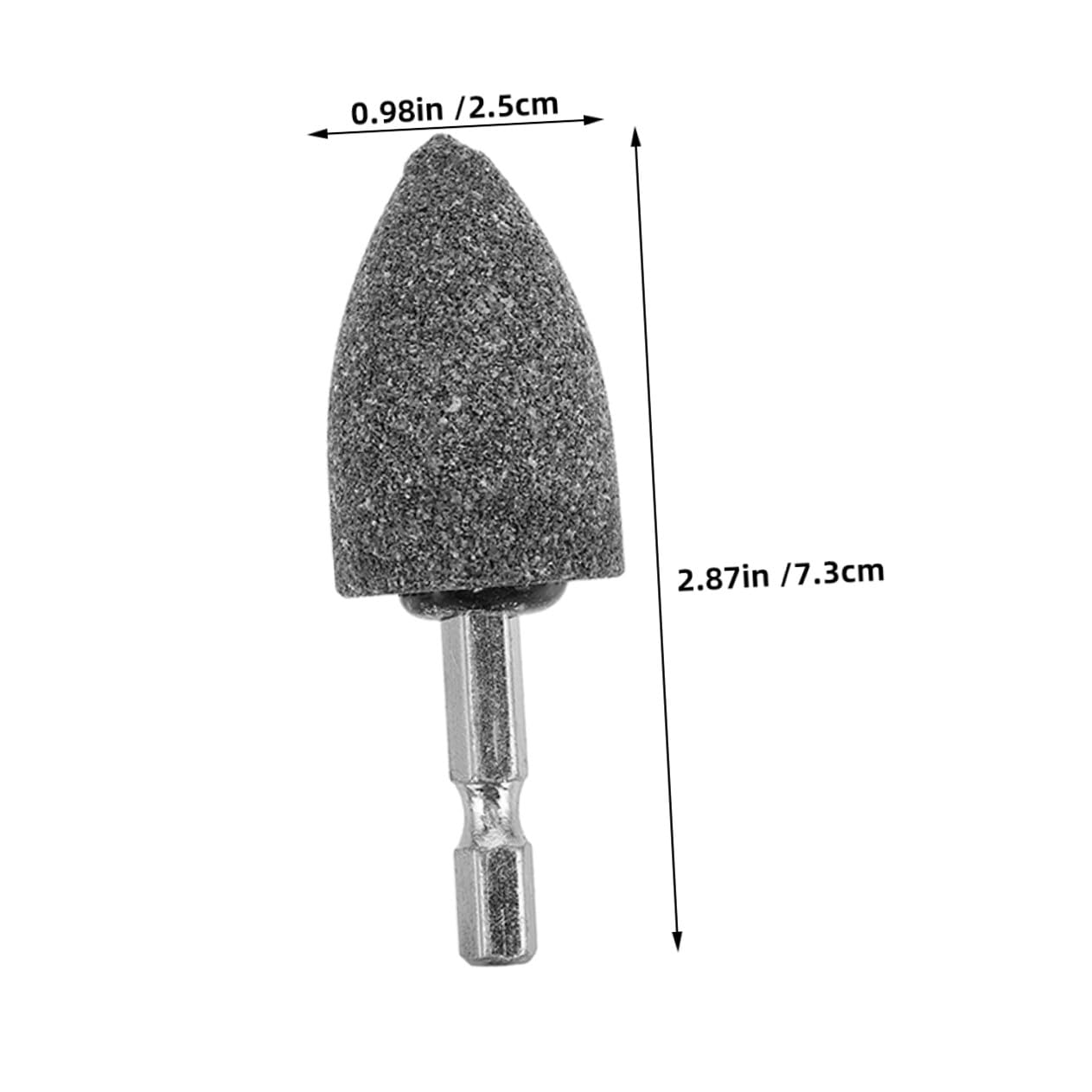 10pcs Conical Grinding Stones with Hex Shank 25mm for Rotary Tools