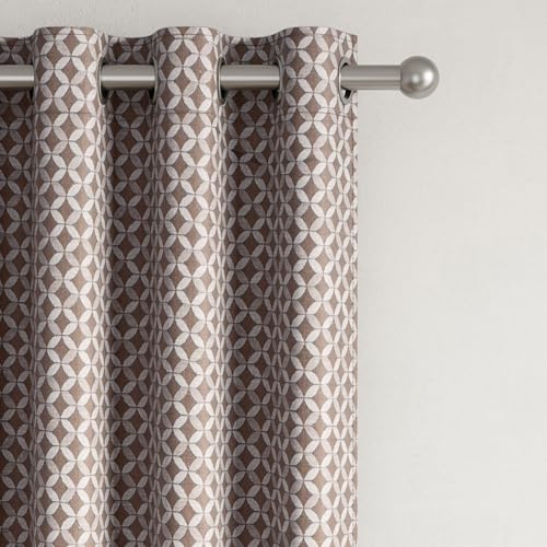 Image of Wakefit Designer Jacquard Blackout Curtain | 9X 4.3 ft | Set of 1 | Blocks up to 99% of Light | Double Layered Fabric | Woven, Not Printed | Helps Reduce Noise | Machine Washable | Victoria