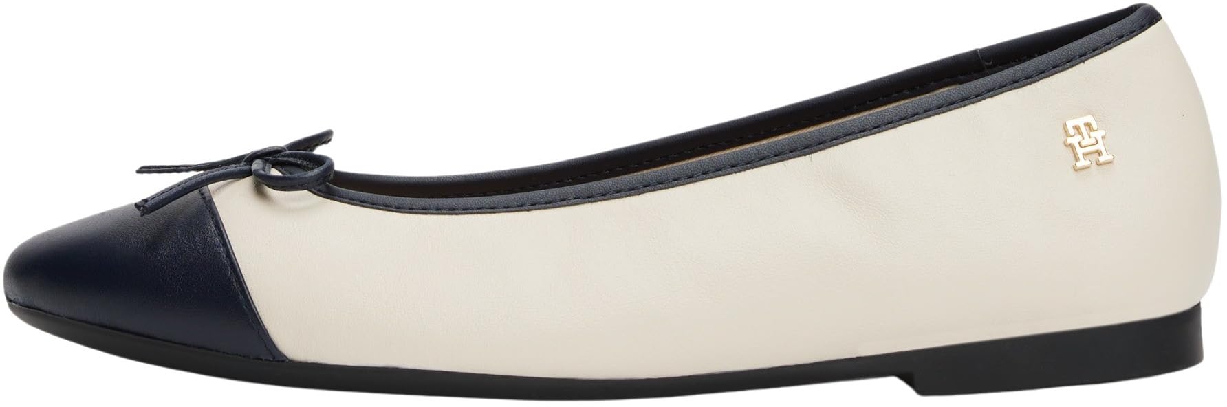 Tommy Hilfiger Donna Ballerine Toe cap in Pelle