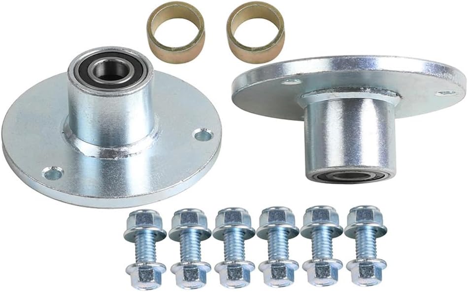 2pcs Go Kart Front Axle Wheel Hubs 3 Stud Flange with Bolts for 6inch Wheel ATV UTV Golf Cart Buggy Quad Moped Lawn Mower Drift Trike Tricycle 4 Wheeler Scooter Offroad Motorcycle Mobility 110cc-150cc