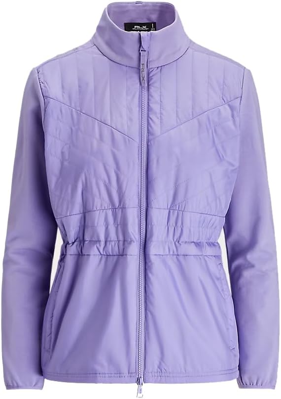 Ralph Lauren RLX Women's Golf Quilted Front Full Zip Jacket Large L