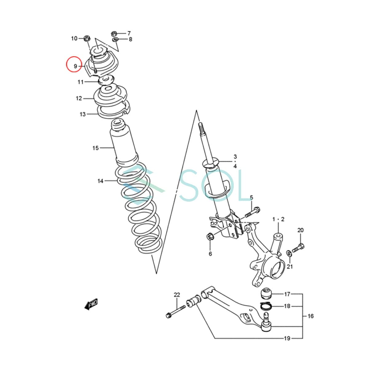 HE22s ha25s MH23s 車高調　メーカー不明 HE22s ha25s MH23s 車高調 メーカー不明 HE22s ha25s MH23s 車高調