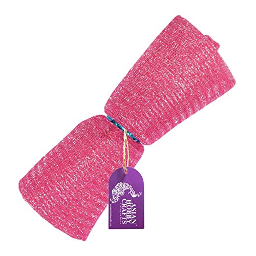 Image of Asian Hobby Crafts Flower Mesh Net Fabric for Bouquets, Trousseau Packing, Gift Wrapping, Party Decor, Sweet Box & Gift Decoration - 7 Meters (Pink)