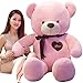 HUOQILIN Große Teddybär Plüschtier Panda Kissen Kuscheltier Hund Wohnkultur Geschenke (Color : Pink, Size : 80cm)