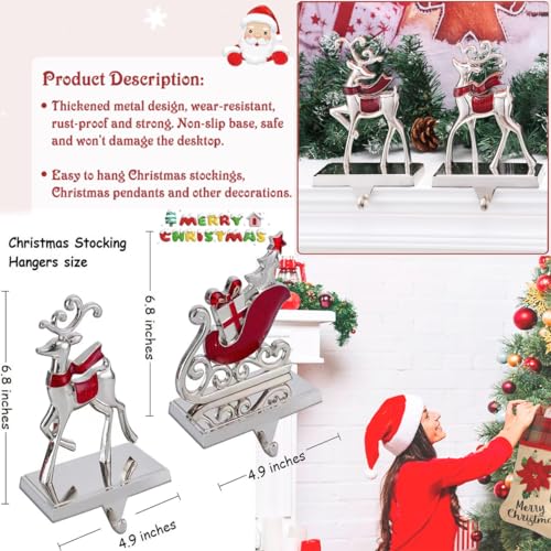 4PCS-Reindeer-Stocking-Holders-for-Mantle-Decor-Sleigh-Weighted-Christmas-Stocking-Fireplace-Holder-Heavy-Duty-Mantle-Stocking-Hook-Holiday-Xmas-Decor-Reindeer-Sleigh-4 4PCS Reindeer Stocking Holders for Mantle Decor Sleigh Weighted Christmas Stocking Fireplace Holder Heavy Duty Mantle Stocking Hook Holiday Xmas Decor Reindeer Sleigh 4
