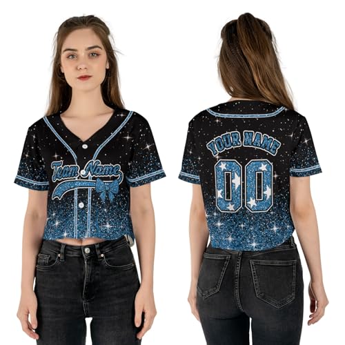 Personalized Cheerleading Team Baseball Jersey, Cheer Coach Jersey Gifts, Cheer Shirt Uniforms, Glitter Jersey S-5XL miniatura 6