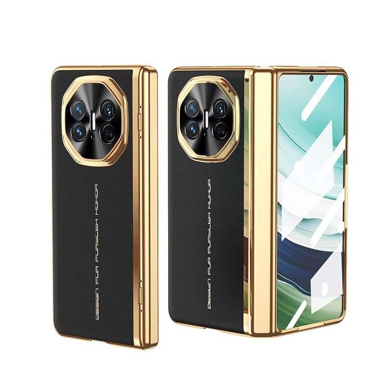 Coque Huawei Mate X5 cuir noir anti-rayure et antichoc intégrale