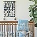 Crane Baby Nautical Nursery Décor, Dyed Cotton Wall Hanging for Boys and Girls, Ocean Blue, 18