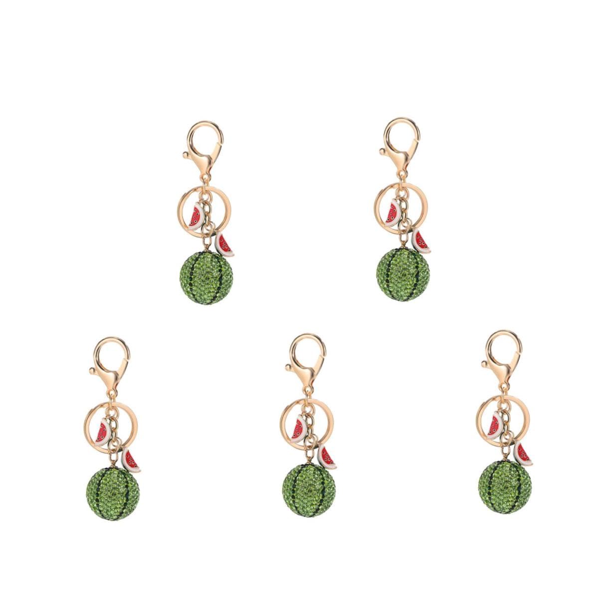 minkissy portachiavi anguria decorativo per moderno Carino decorazione ciondolo chiave auto simpatici ciondoli chiave Accessori portachiavi pendenti di anguria Metallo