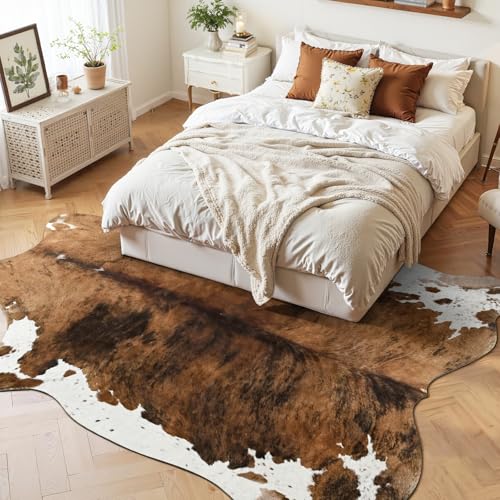 Tapete DweIke Estampado de Piel de Vaca Faux 140x158 cm miniatura 5