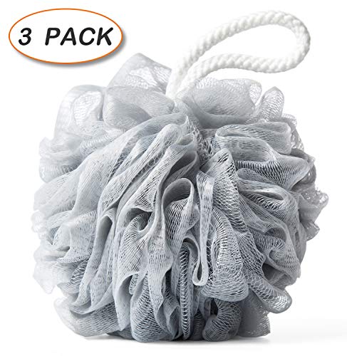 Bath Shower Loofah Sponge Pouf Body Scrubber Ball Mesh Bath Sponge