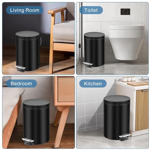 La Mejor Lista de Bote de basura con pedal - los más vendidos. 29 bote de basura con pedal marca ZAKASEA (2)