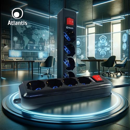 Atlantis P011-SL3004P-B Striscia Multipresa 4