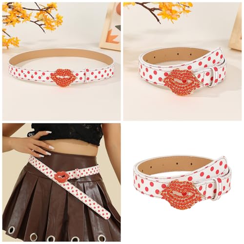 Punk Waist Belly Chain Belt For Women Men Street Dance Prom Hip Hop Rock Music PU Jean Buckle Waist Women Fashion2