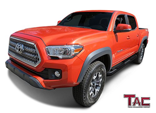 Estribos laterales TAC para Toyota Tacoma 2005-2023 3 pulg. negro miniatura 3