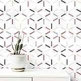 Fiula Geometric Wallpaper Peel and Stick Wallpaper 15.5"X118" Hexagon Removable Wallpaper Modern Wal