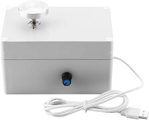 Miniatura 1 de ZJchao Mini máquina eléctrica de cerámica de 2000 RPM Rueda de cerámica Artesanía  Herramientas escuela hecha a mano pequeño plato giratorio