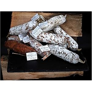 Set van 9 Savoy Saucissons – Puur Varkensvlees, Gerookt, Hazelnoot, Beaufortkaas, Peper, Wildzwijn, Eekhoorntjesbrood, Geitenkaas, Noten – Gourmet Worst Salami uit Franse Alpen – Premium Salami Worst – 9x 170g