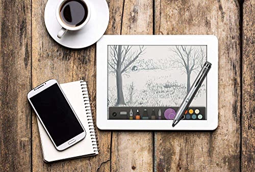 Puntero digital y lápiz óptico activo de punta fina color gris compatible con tablets infantiles 4
