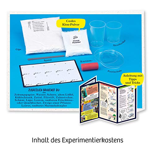 KOSMOS 654221 Fun Science - 3D-Fingerabdrücke, 3D-Skulpturen selber Machen, Abdruck-Set für die eigenen Finger, mit Klon-Pulver und Gips, KOSMOS Experimentierset für Kinder ab 8 Jahre, Silver – Bild 4