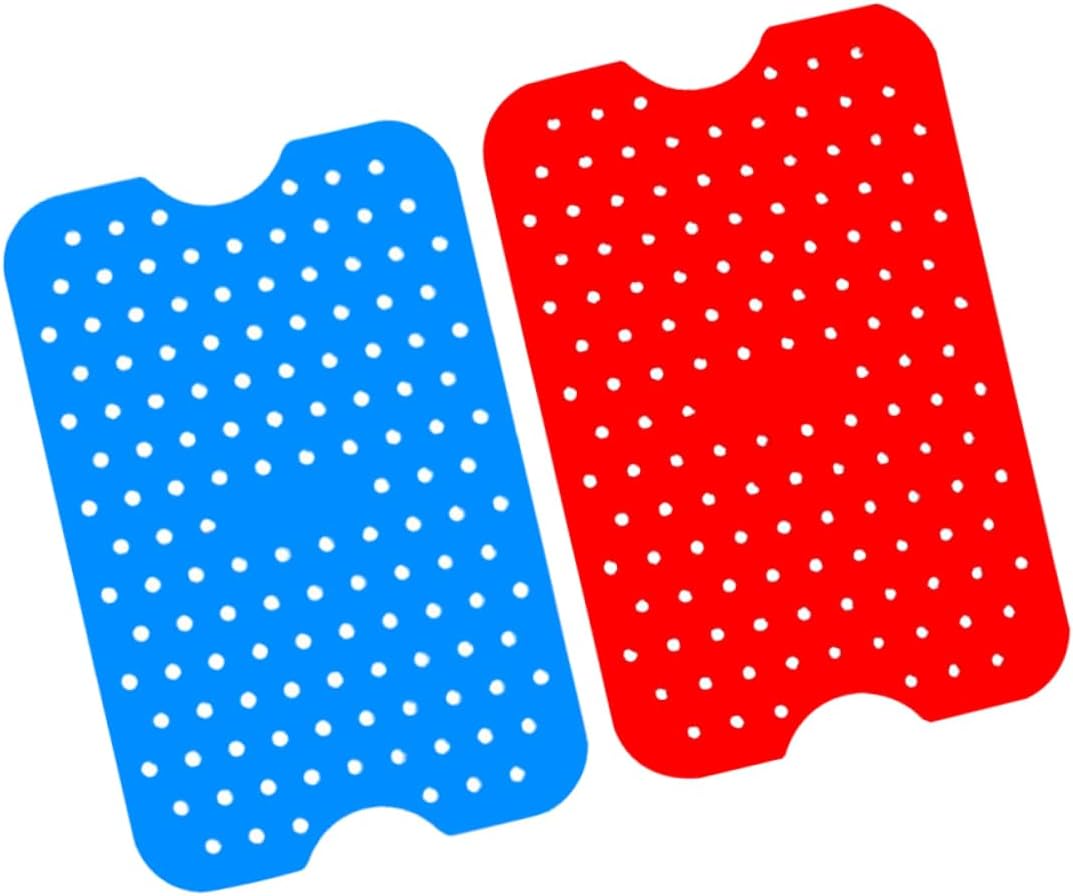 2Pcs Reusable Silicone Air Fryer Mats Non Stick Baking Mats for Home Cooking Dishwasher Safe for Even Heating of Snacks Bread and Chicken Wings 2Pcs Reusable Silicone Air Fryer Mats Non Stick Baking Mats for Home Cooking Dishwasher Safe for Even Heating of Snacks Bread and Chicken Wings
