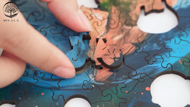 Amazon.com: MYS A·U·R Space Earth Wooden Puzzles for Adults