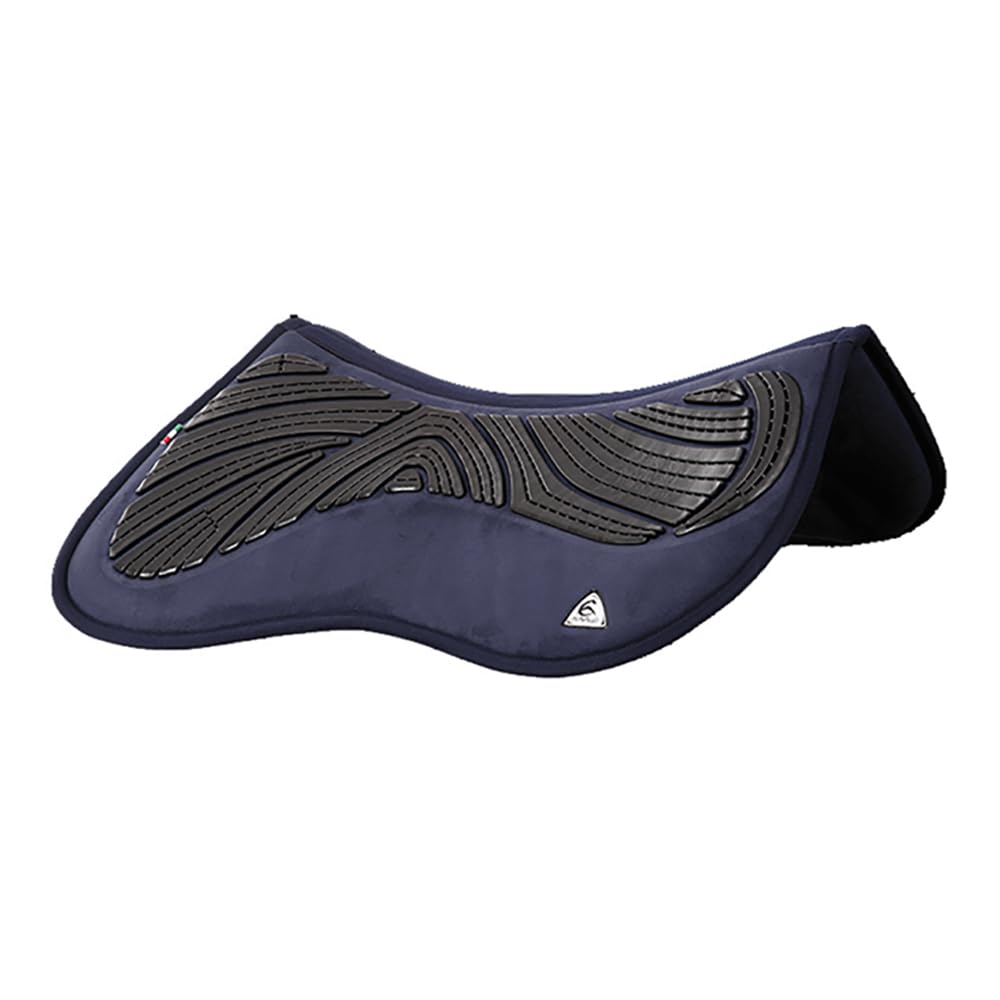 Acavallo Gel & Memory Foam Half Pad, talla: L, color: azul