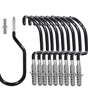 Fietshaak, DANCEPANDAS 10-pack Heavy Duty fietsopslaghangers Schuur Garage Tuin past op alle fietstypes, belastbaarheid…