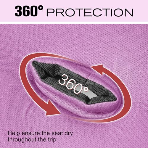 Image of Baby Piddle Pad- Fully Waterproof Toddler Liner & Seat Protector Compatible with Car Seat Stroller with 3D Breathable Material-360 Degree Protection (Pink)
