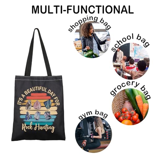 Bolso tote para caza de rocas, regalo para amantes de las rocas, geólogos y coleccionistas miniatura 5