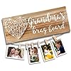 Vilight grandmas brag board gifts for grandma from granddaughter and grandson nana granny picture frame photo holder 135×55 inches  urban country home decor