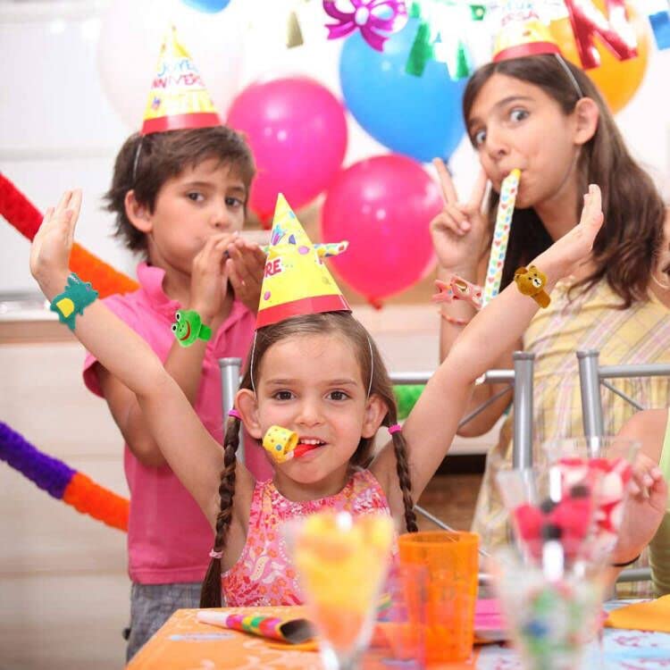 Lot De 6 Bracelets De Fête Pour Enfants, Bracelets Slap De La