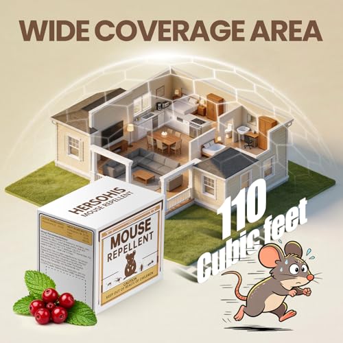 Image of Rodent Repellent 48 Balls, Mouse Repellent Indoor & Outdoor, Mice Repellent with Peppermint Oil, Rat Repellent for House, Garage, RV, Rodent Deterrent for Attic, Basement & Car