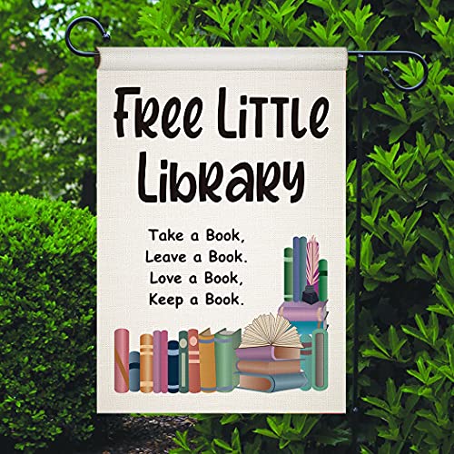 Chengxun HYQ0815 Free Little Library Sign Flag Vertical Double Sided Garden Flag thumb #3