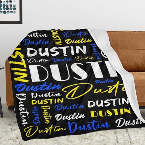 Personalized Blankets for Kids with Names Customized Blankets with Name for Adult Custom Blanket Gift for Birthday Christmas Valentines Day Gift