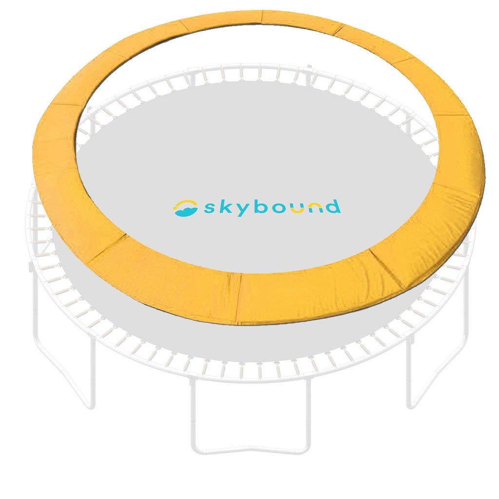 SkyBound Universal Replacement Trampoline Safety Pad - Fits 12ft 14ft 15ft Frames - No Holes for Poles - Variety of Colors