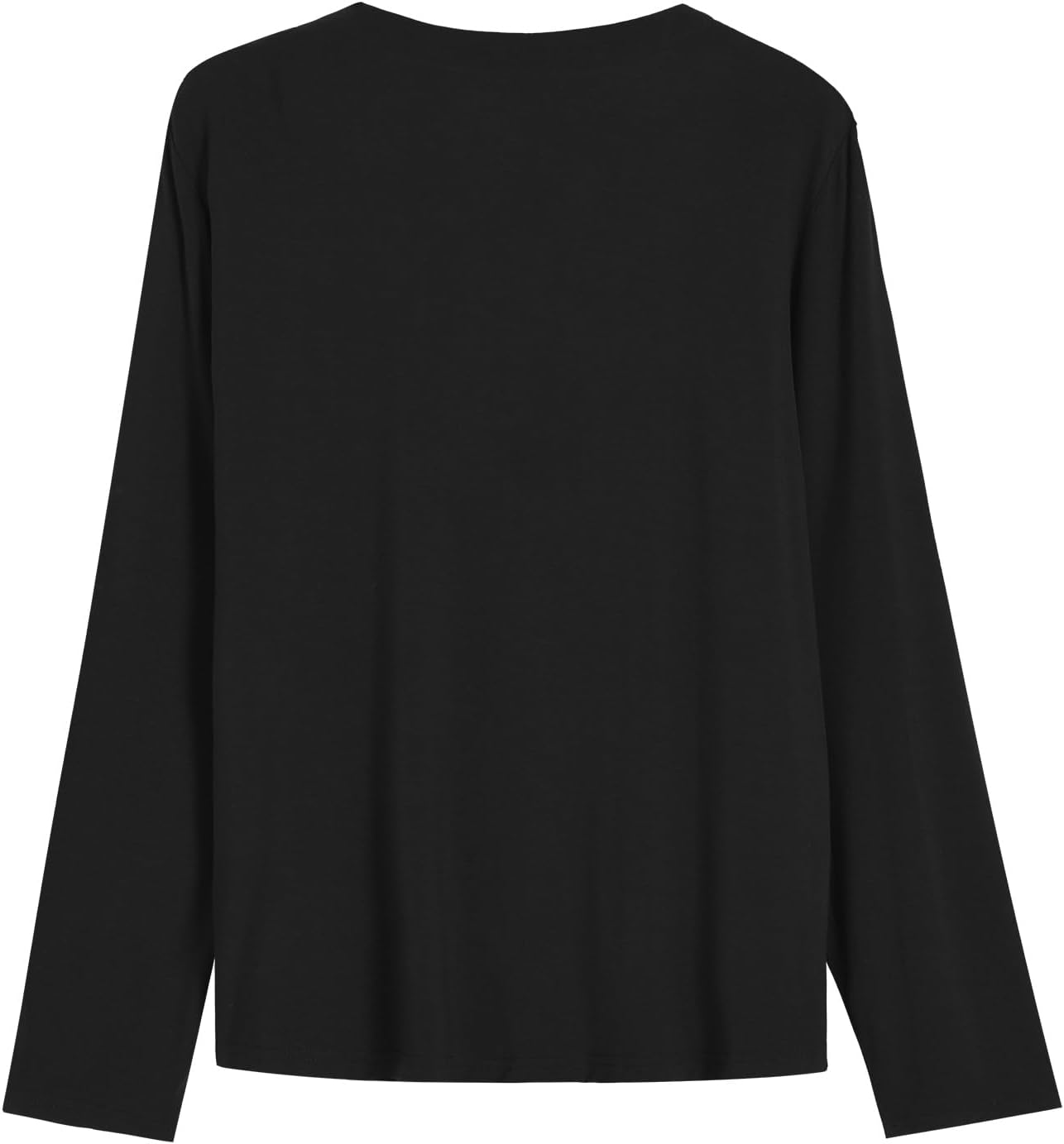 Latuza Women's Bamboo Viscose Pajama Top Long Sleeve Button Up Sleep Shirt - Image 3