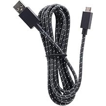 Deal4GO 2.7M 9FT Long Elite Controller Braided Original Micro USB Charging Cable for Microsoft Xbox One Controller Charging Cord