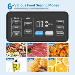 INKBIRD Vacuum Sealer Machine with 160W Double Pump, Full Automoatic Pro Vacuum Sealer for Food Preservation with Liquid/Moist/Dry Food, Food Sealer with Removable Drip Tray, Roll Storage and Cutter INKBIRD Vacuum Sealer Machine with 160W Double Pump Full Automoatic Pro Vacuum Sealer for Food Preservation with LiquidMoistDry Food Food Sealer with Removable Drip Tray Roll Storage and Cutter