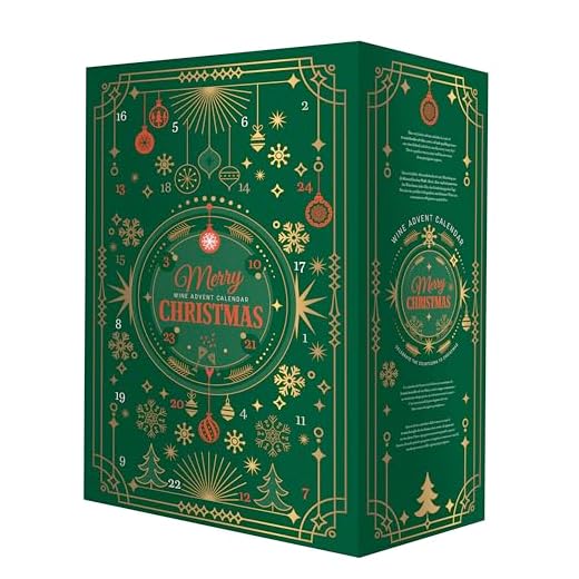 Festlicher und dekorativer Adventskalender mit köstlichen Weinen und Sekt aus vielen Top Herkünften wie Frankreich, Italien, Deutschland und der Neuen Welt, 24 Kleiner Sekt
