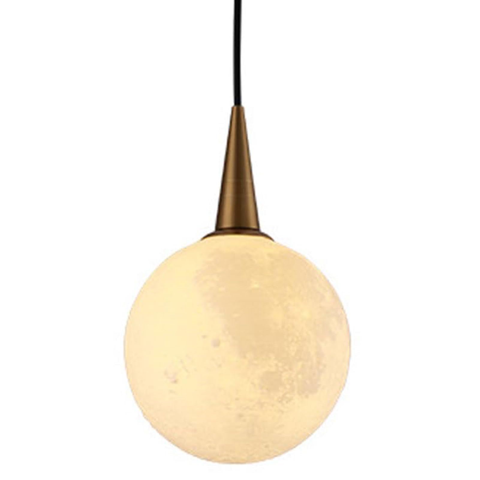 Suspension lune en fer forgé style milieu du siècle lustre nordique