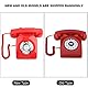 Eboxer Western Style Vintage Antique Telefonnummern Speicher Wählscheibe Retro Telefon anrufbeantworter für Wohnung(Rot)