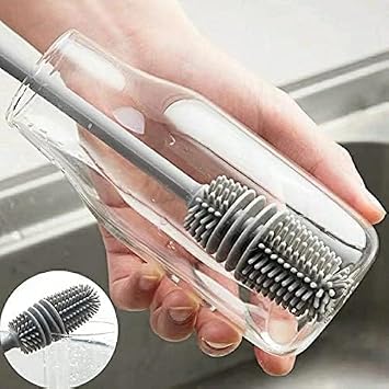 Orret Home Baby Bottle Brush Bottle Cleaning Brush Silicone Brush Bottle Cleaning Bottle Cleaning Baby Bottle Cleaning Pacifier Cleaning Brush
