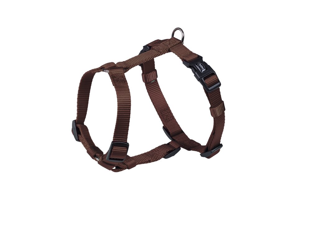 Nobby Harnais Classique en Nylon pour Chien Brun 20 mm x 50/70 cm