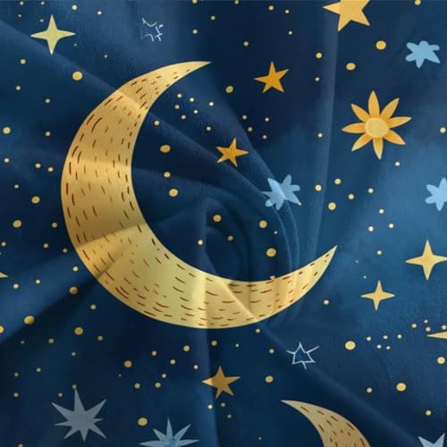 Housse de couette lune 3D en microfibre respirante anti-pli