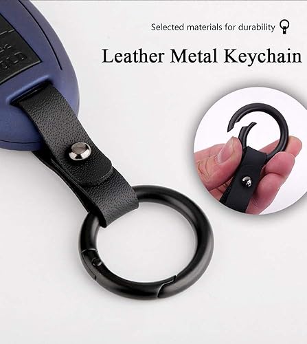 Miniatura 3 de SANRILY Funda para llave con tapa para Volkswagen Jetta Passat Golf Beetle GTI Tiguan EOS llavero sin llave elegante plástico ABS protección