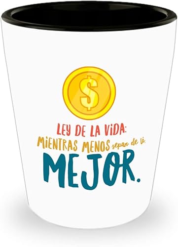 Regalo para emprendedores | Tequila shot para hermano | Regalo perfecto para graduados, profesionales y estudiantes de negocios | Vaso con