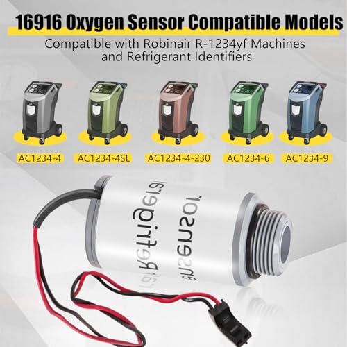 Image of Replacement 16916 Oxygen Sensor Compatible with Robinair R-1234yf Machine and 16990 /16995 Refrigerant Identifier, Compatible with Robinair AC1234-4 / AC1234-4SL / AC1234-4-230 / AC1234-6 / AC1234-9